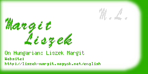 margit liszek business card